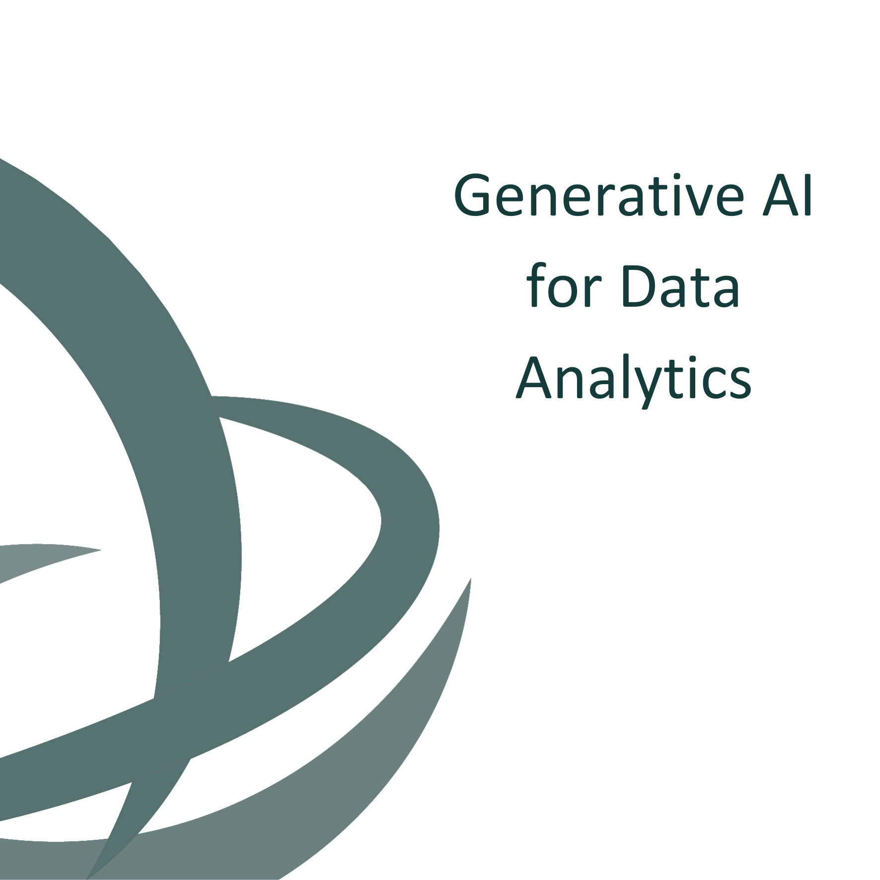 Generative AI for Data Analytics